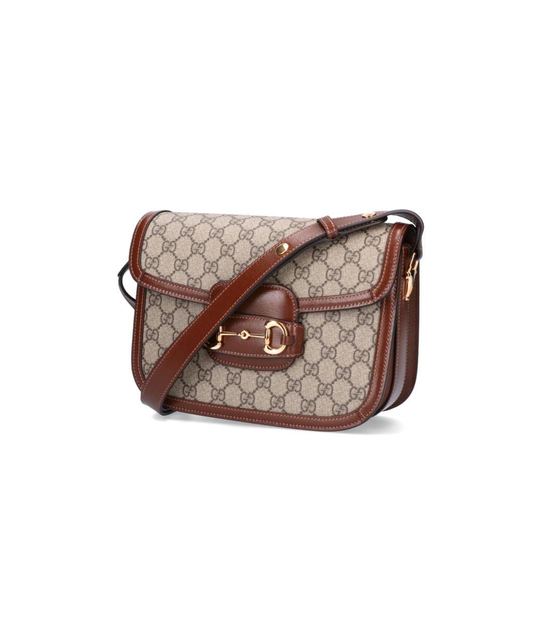 GUCCI Бежевая сумка через плечо из искусственной кожи, фото 2