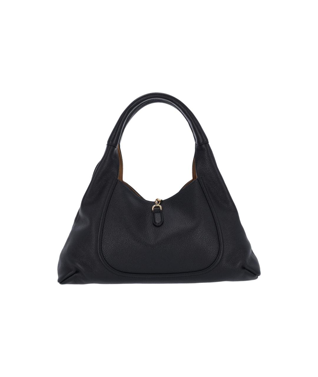 GUCCI Черная кожаная сумка тоут, фото 3