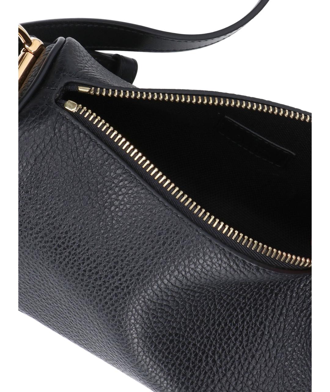 GUCCI Черная кожаная сумка с короткими ручками, фото 4