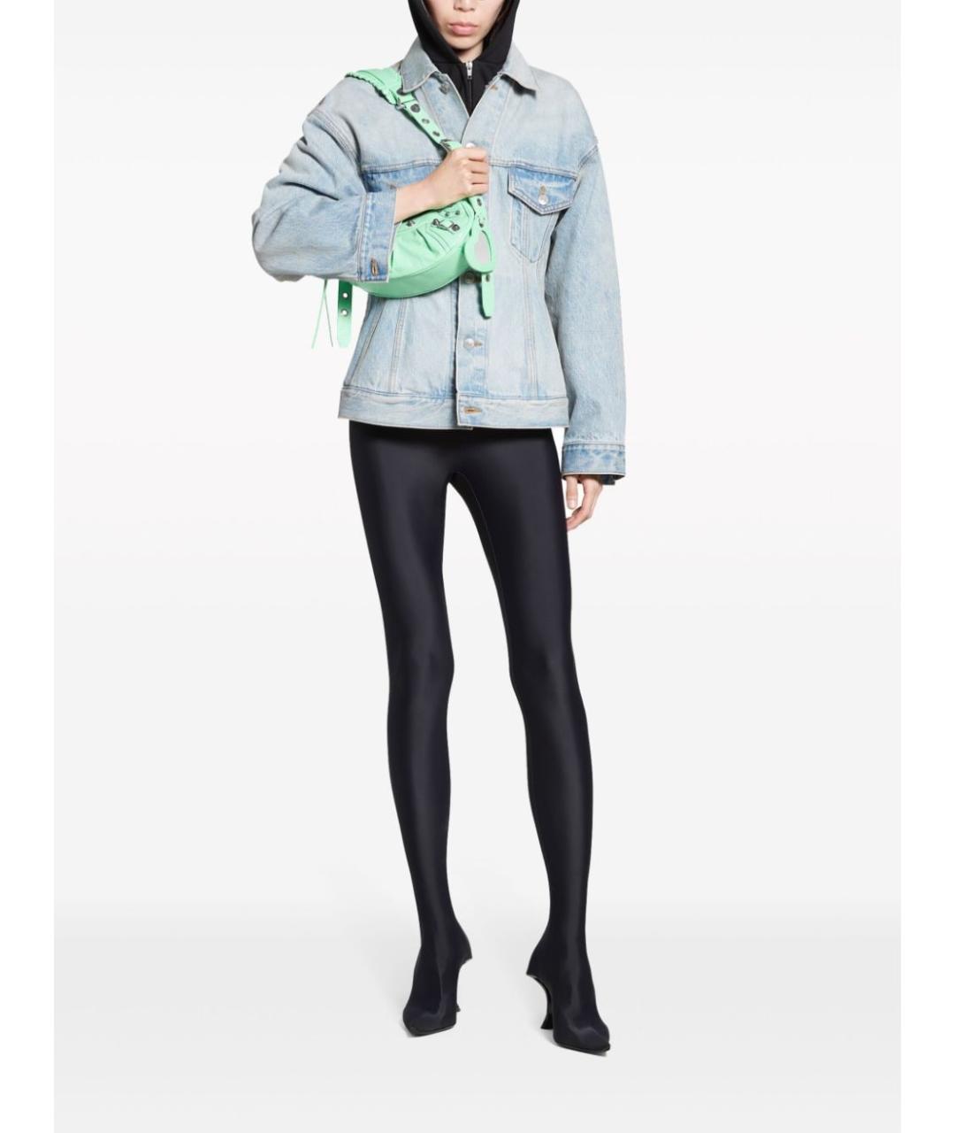 BALENCIAGA Голубая хлопковая куртка, фото 4