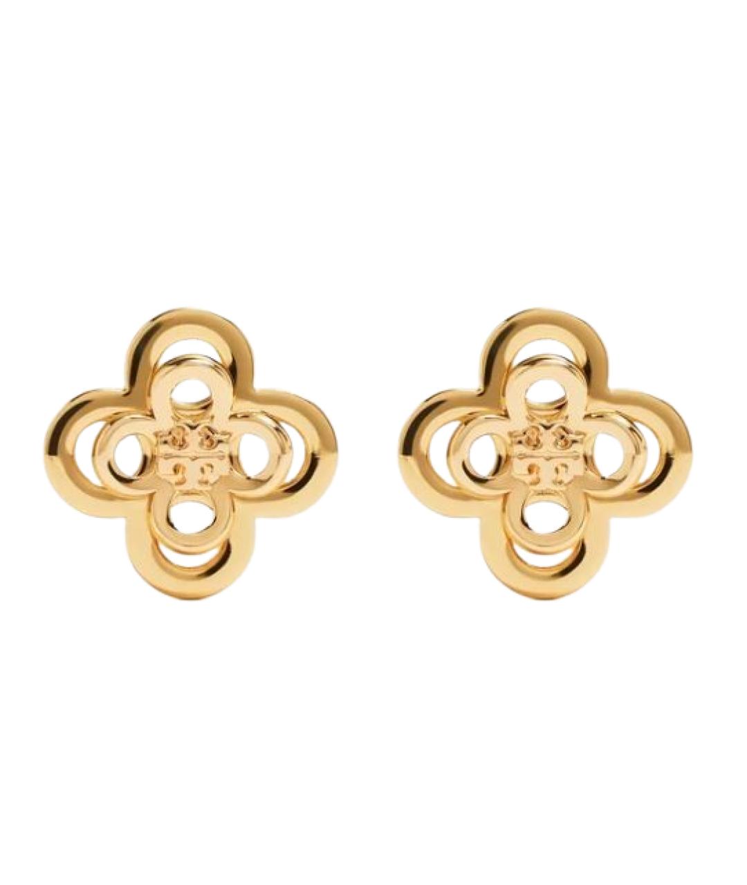 TORY BURCH Золотые металлические серьги, фото 1