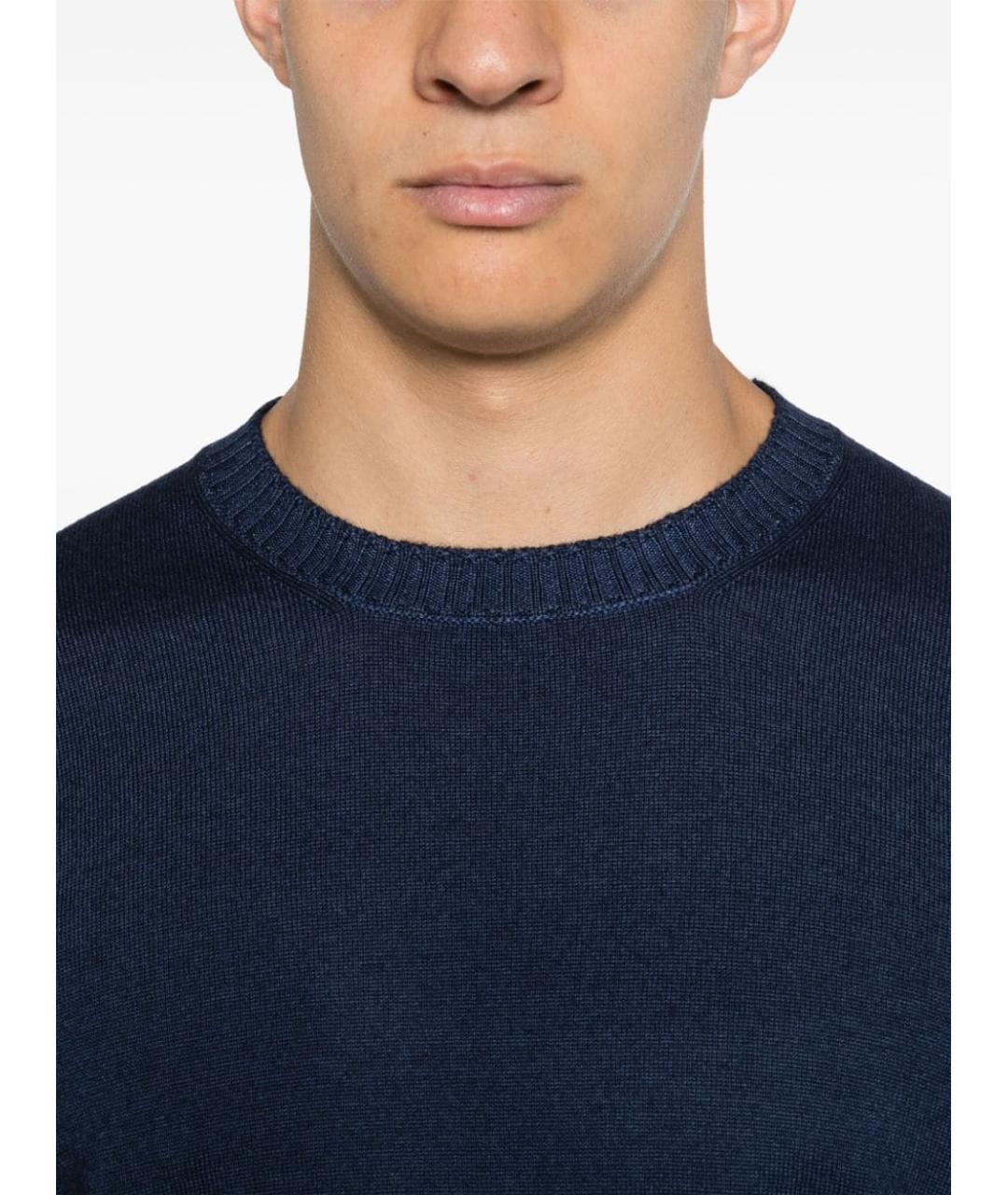 FAY Синий шерстяной джемпер / свитер, фото 4