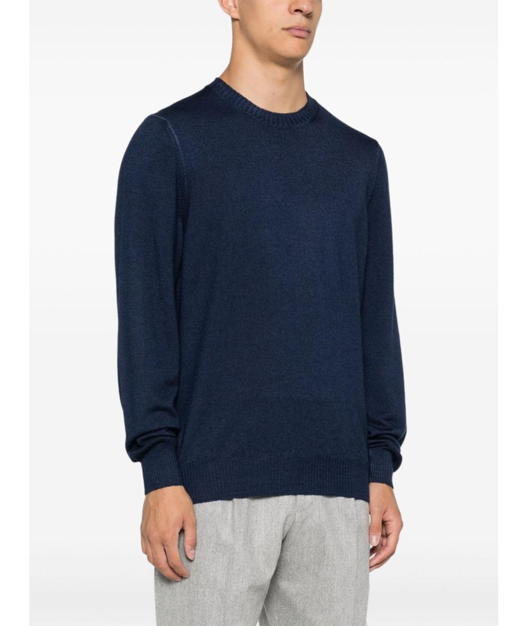 FAY Синий шерстяной джемпер / свитер, фото 5
