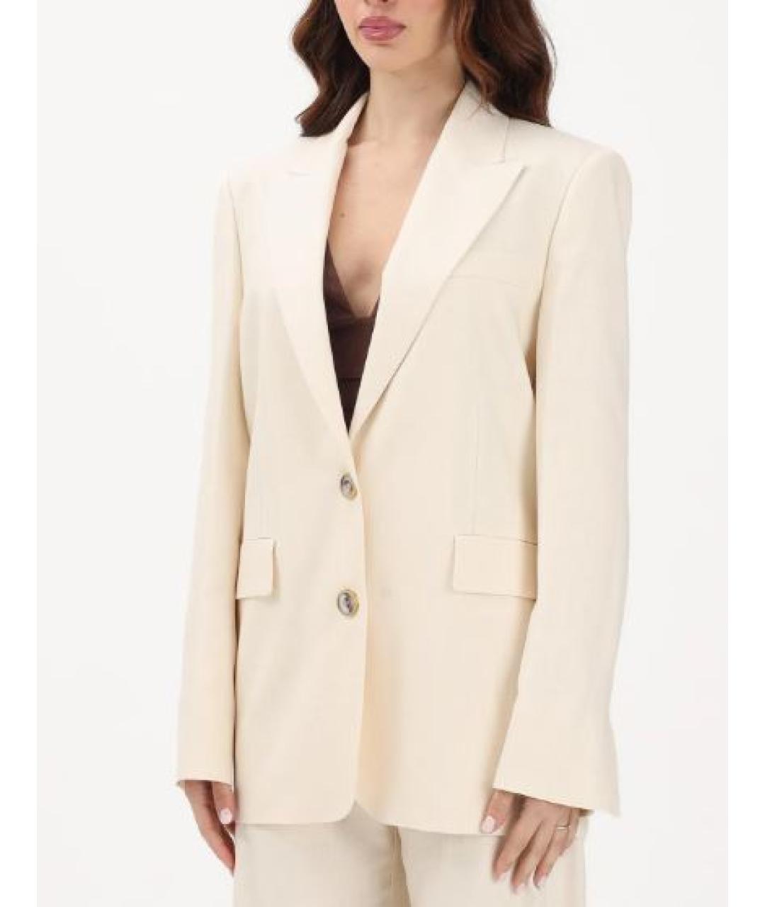 PINKO Белая ацетатная куртка, фото 2