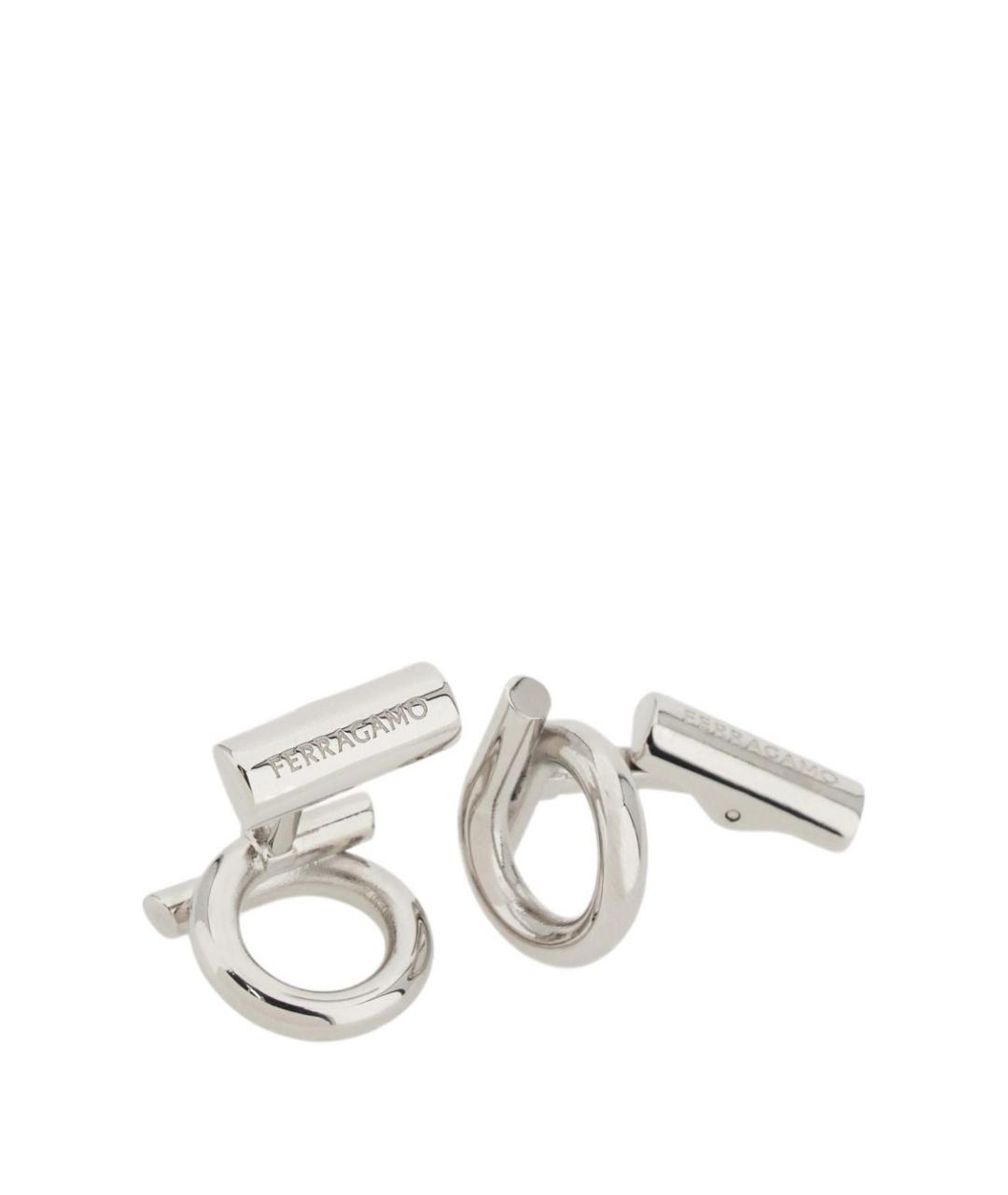 FERRAGAMO Серебряные латунные серьги, фото 4