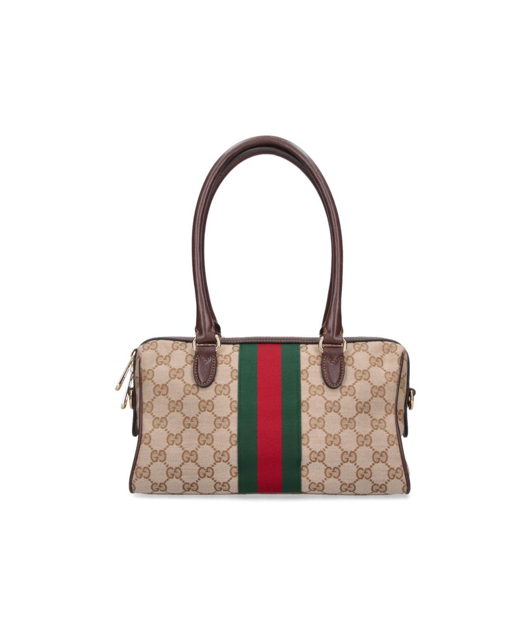 GUCCI Бежевая синтетическая сумка тоут, фото 3