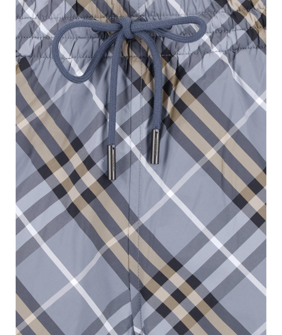 BURBERRY Синие полиамидовые плавки, фото 5