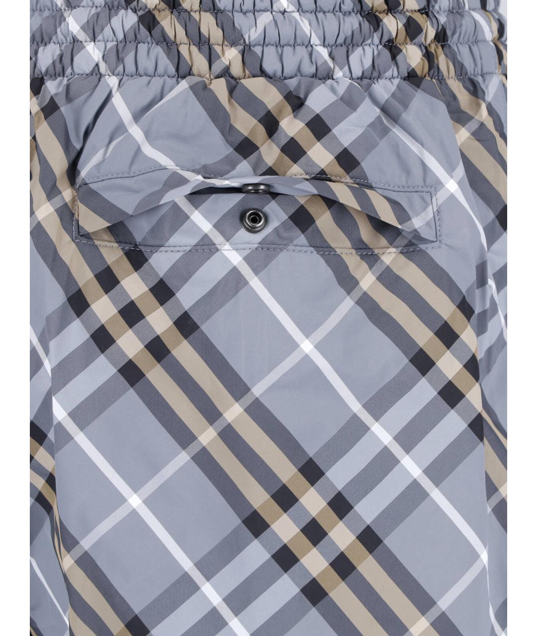 BURBERRY Синие полиамидовые плавки, фото 4