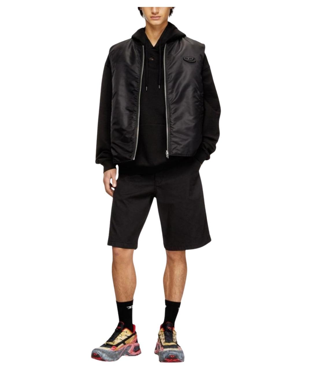 DIESEL Черный полиамидовый жилет, фото 2