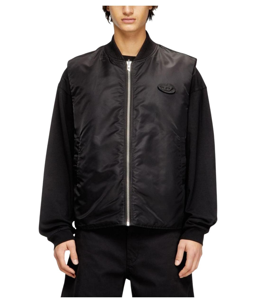 DIESEL Черный полиамидовый жилет, фото 5