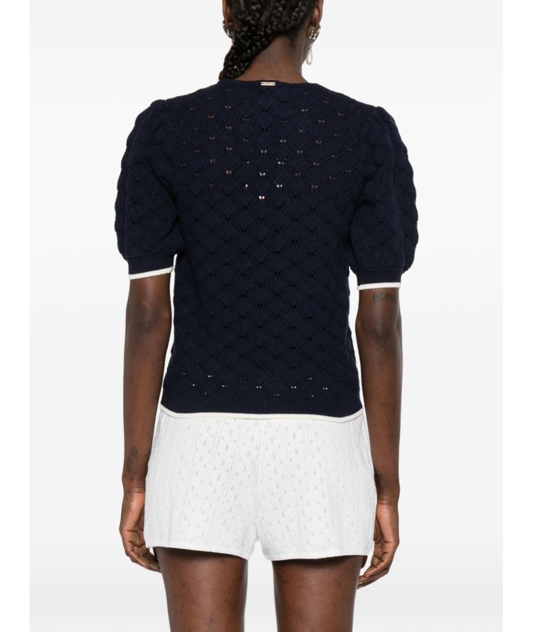 TWIN-SET Темно-синий вискозный джемпер / свитер, фото 4