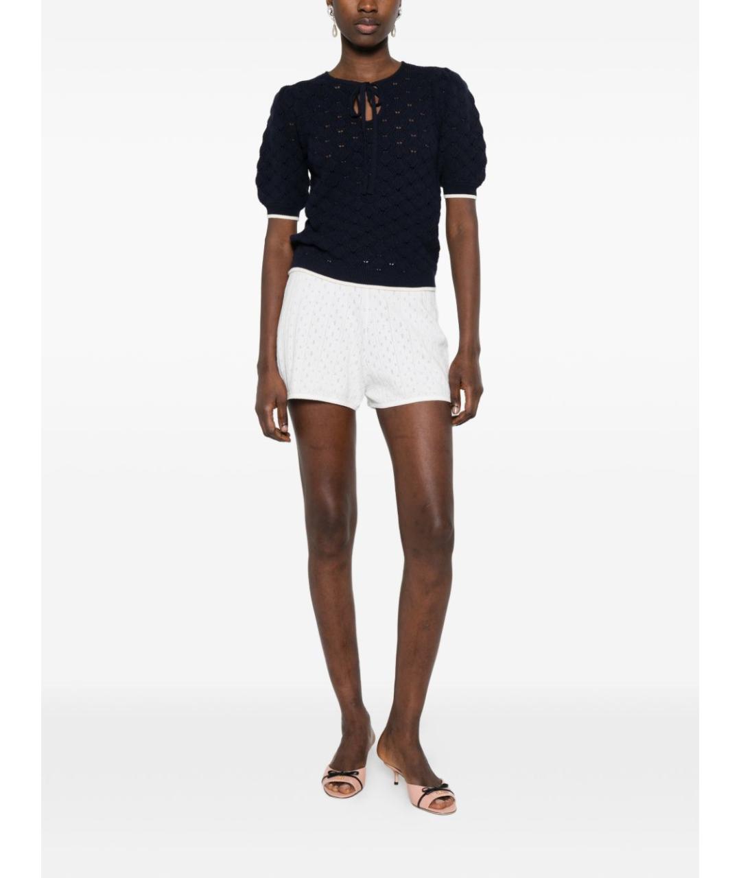 TWIN-SET Темно-синий вискозный джемпер / свитер, фото 5