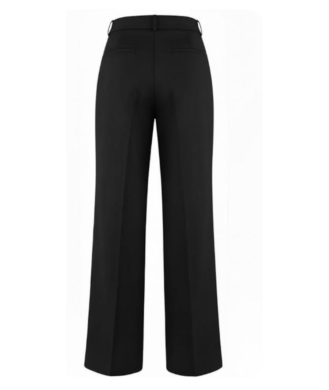 PINKO Черные полиэстеровые прямые брюки, фото 2