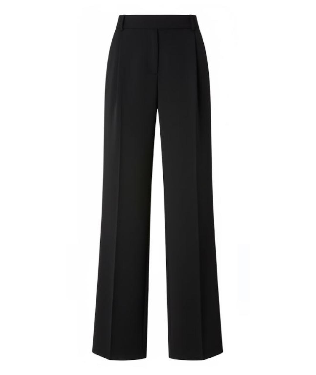 PINKO Черные полиэстеровые прямые брюки, фото 1