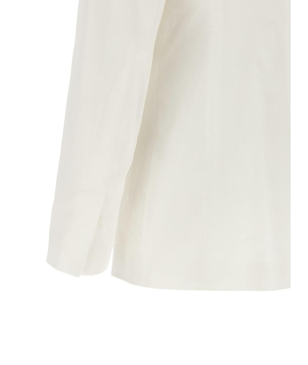 PINKO Белый льняной жакет/пиджак, фото 4