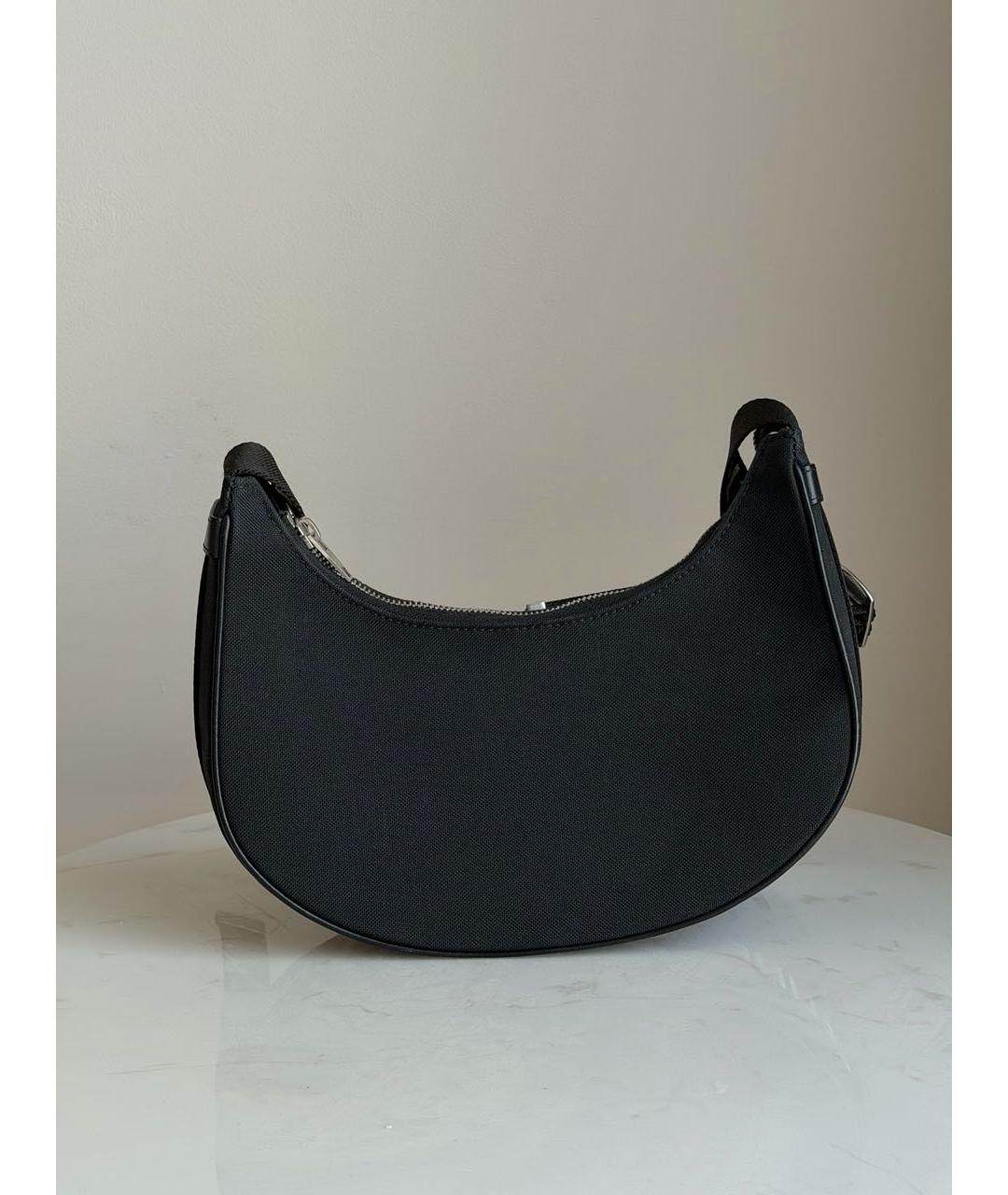 CELINE Черная тканевая сумка через плечо, фото 3