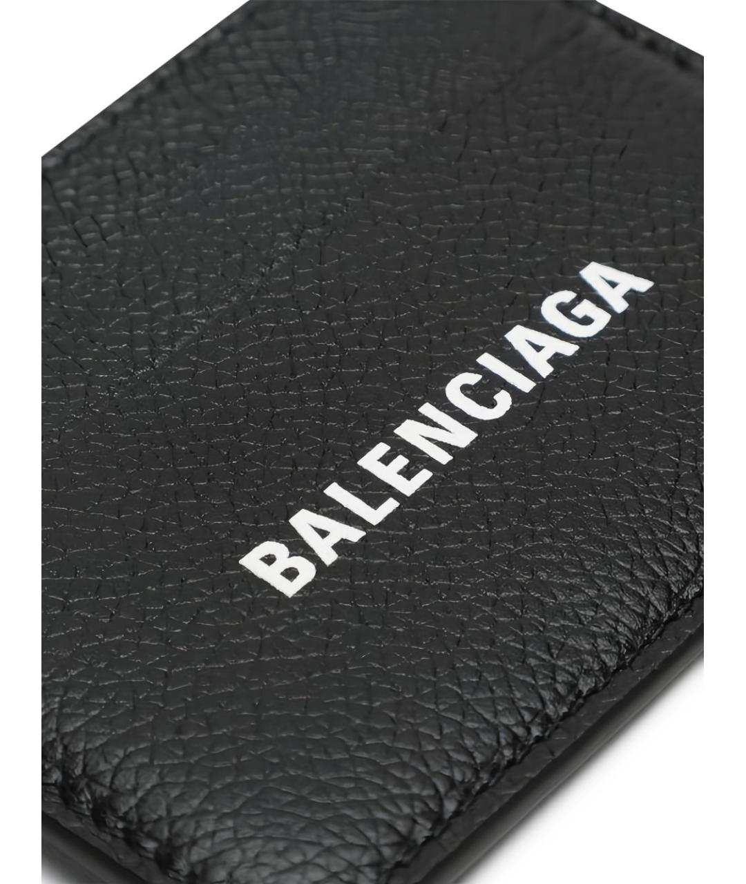 BALENCIAGA Черный кожаный кардхолдер, фото 3