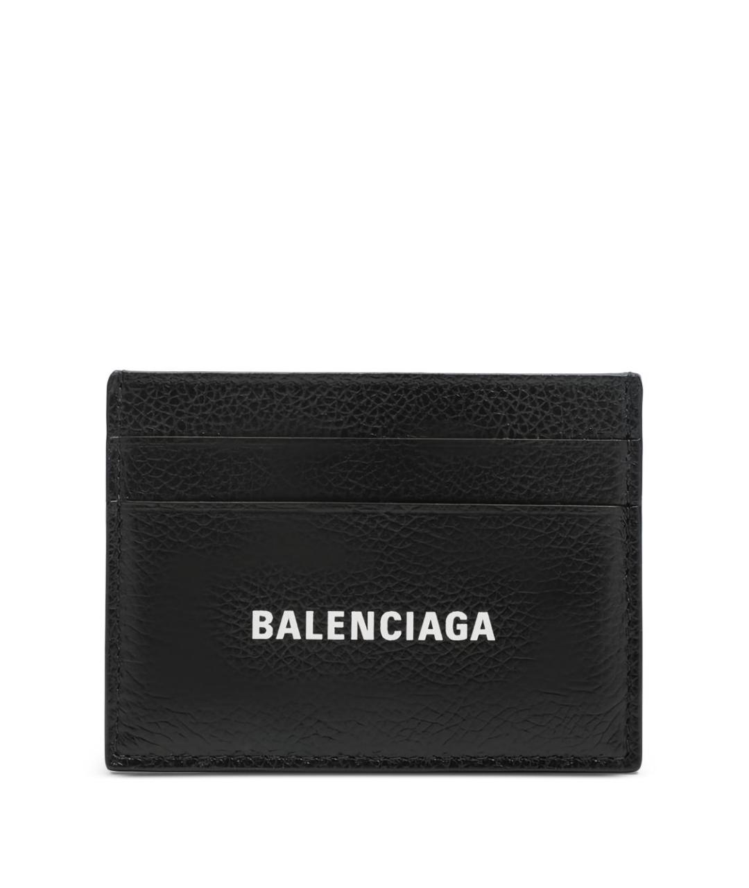 BALENCIAGA Черный кожаный кардхолдер, фото 4