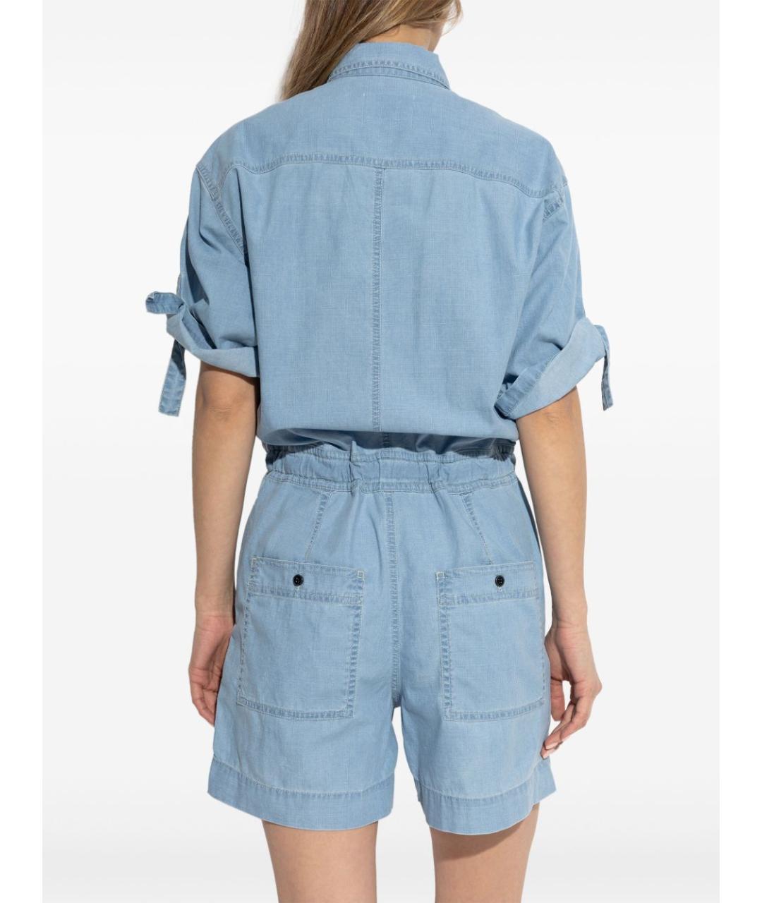 ISABEL MARANT Голубой хлопковый комбинезон, фото 2