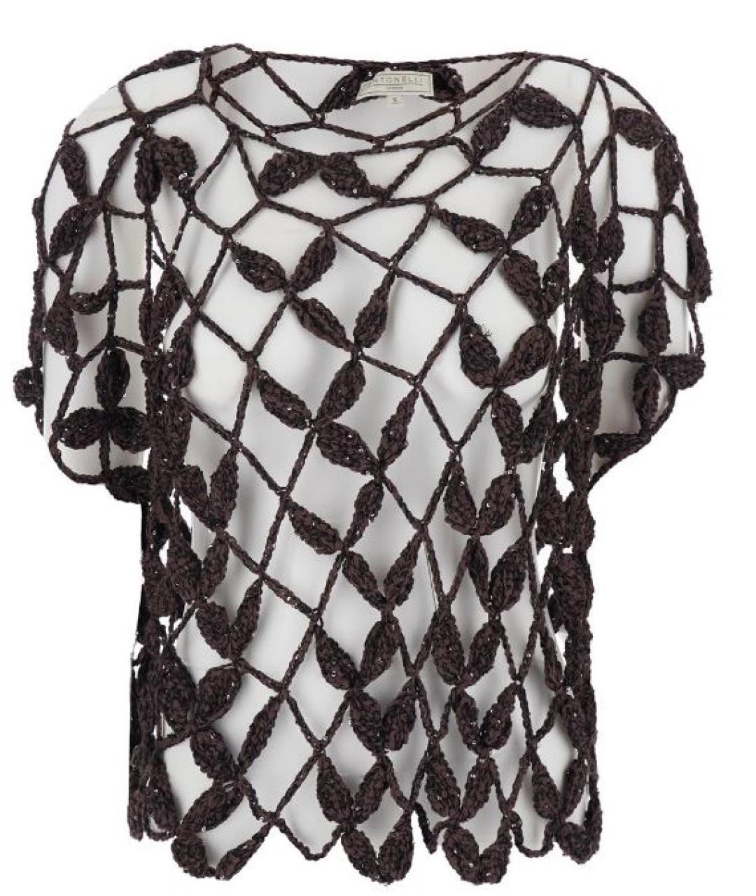 ANTONELLI FIRENZE Коричневая хлопковая блузы, фото 1