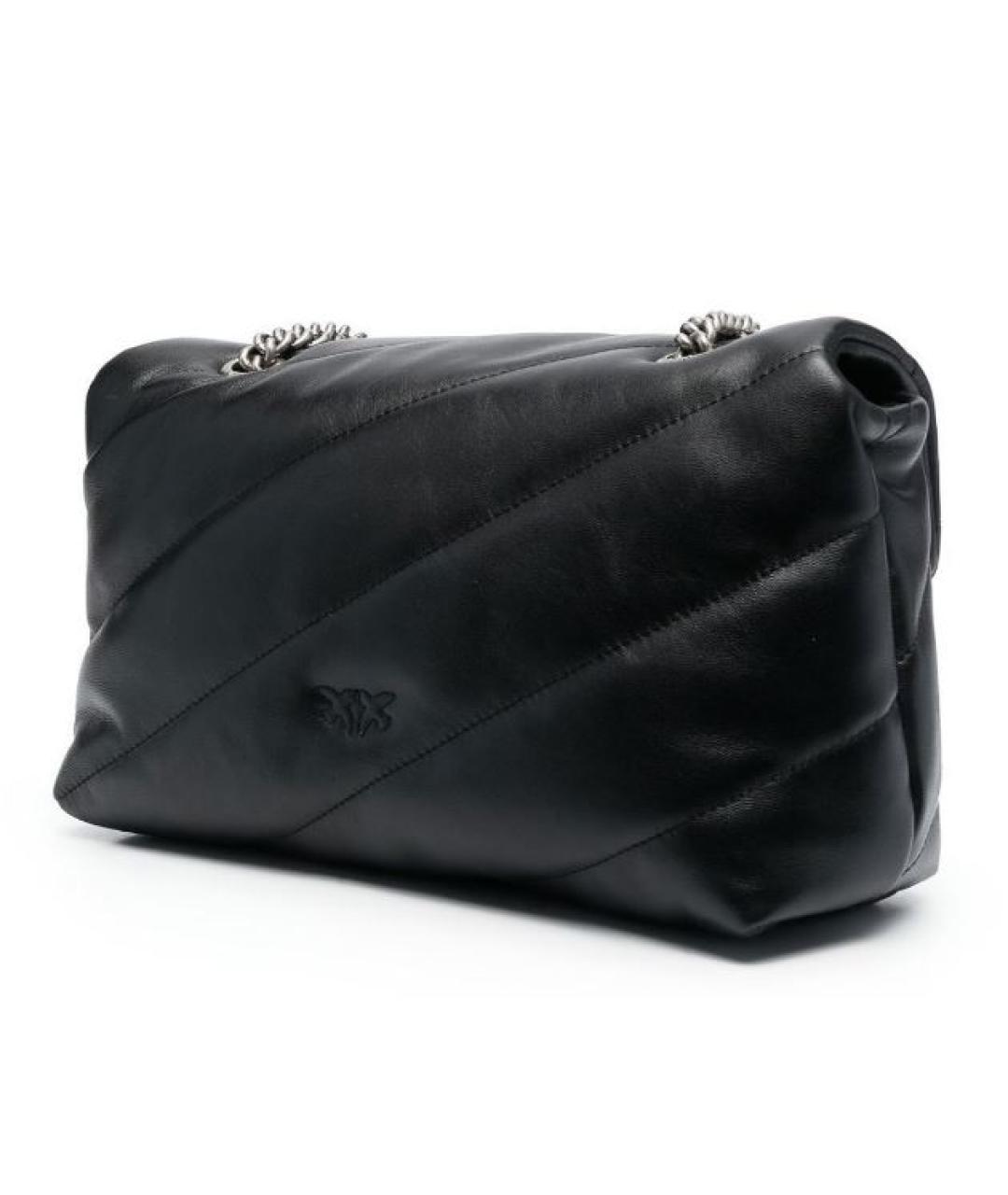PINKO Черная кожаная сумка через плечо, фото 3