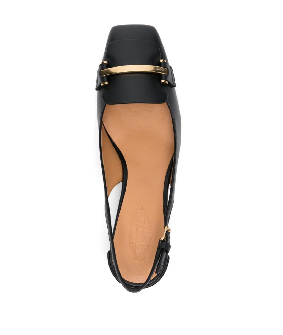 TOD'S Черные кожаные туфли, фото 3