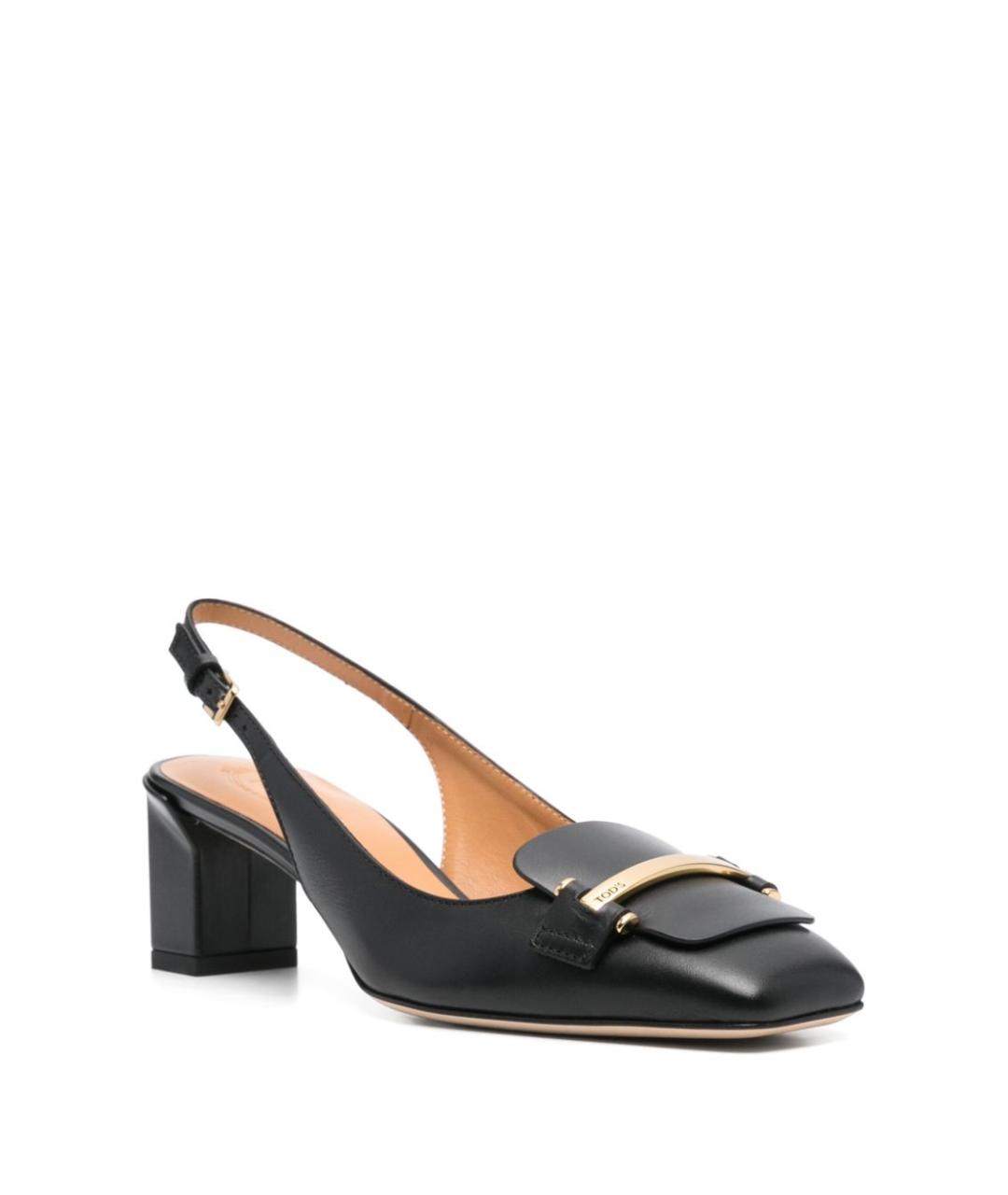 TOD'S Черные кожаные туфли, фото 2