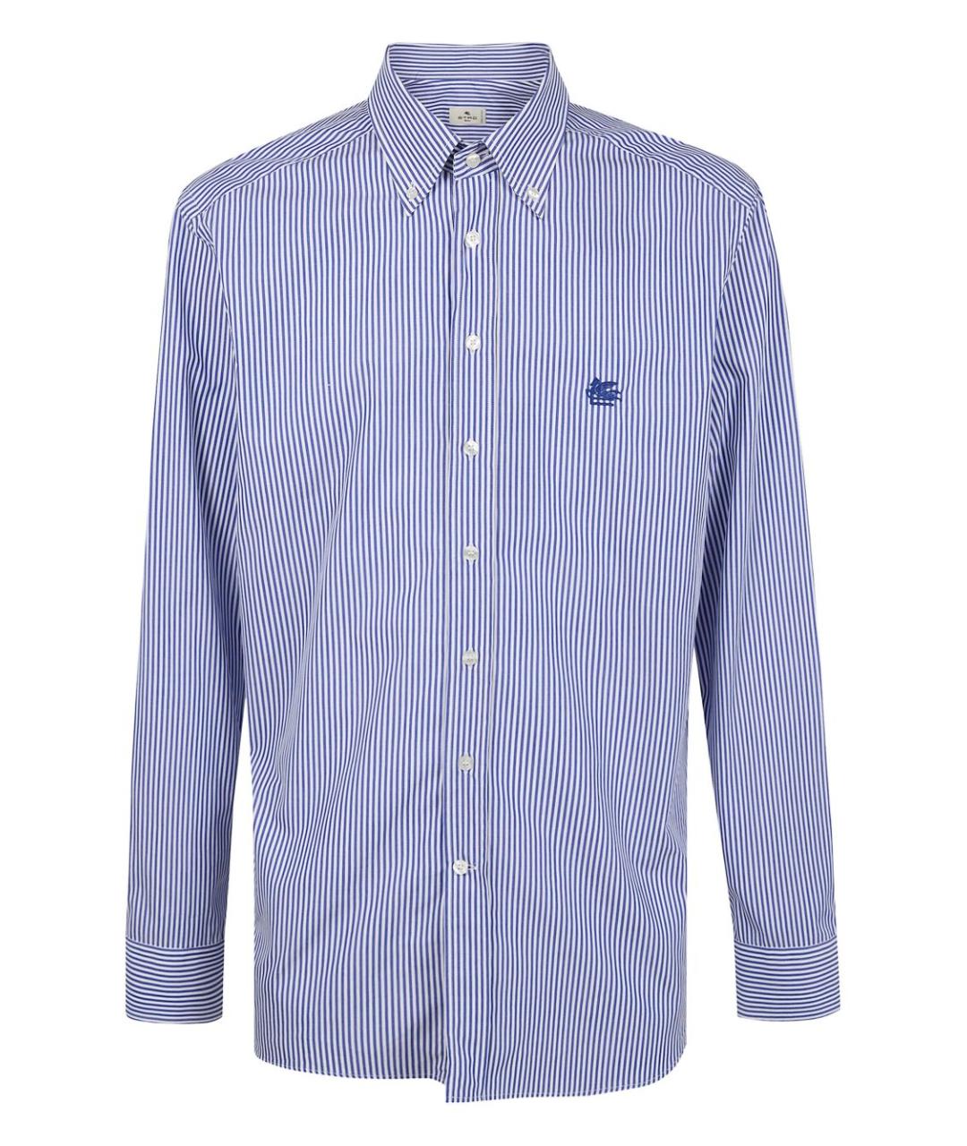 ETRO Синяя хлопковая классическая рубашка, фото 1