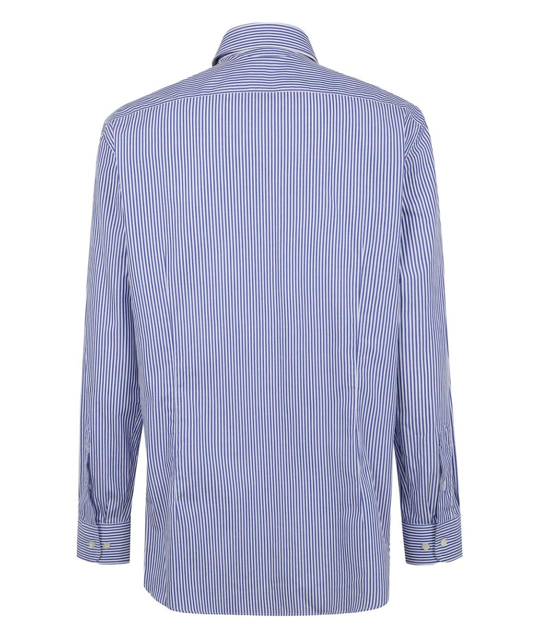 ETRO Синяя хлопковая классическая рубашка, фото 2