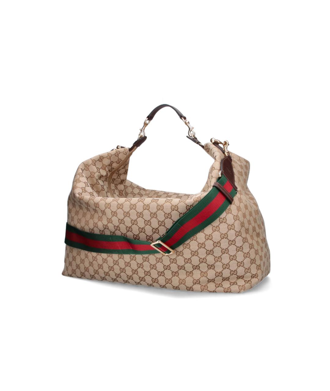 GUCCI Бежевая синтетическая сумка тоут, фото 2