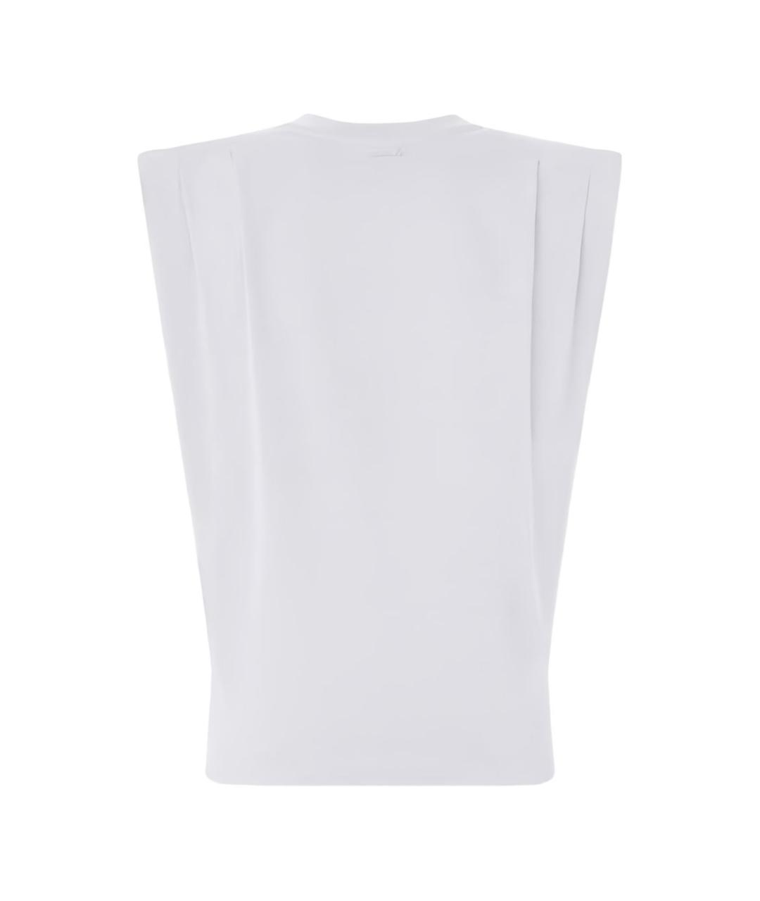 PINKO Белая вискозная жилетка, фото 3