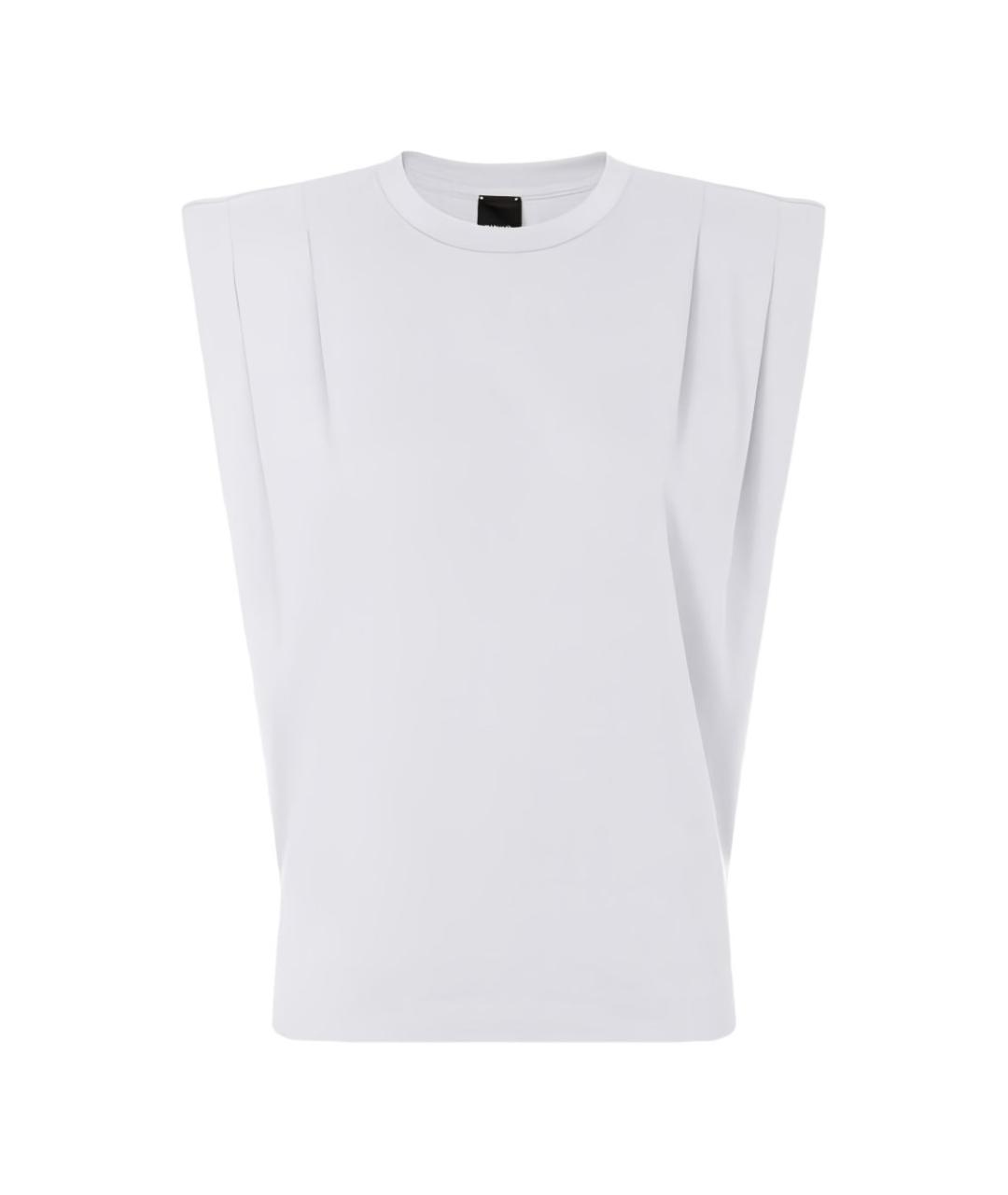 PINKO Белая вискозная жилетка, фото 4