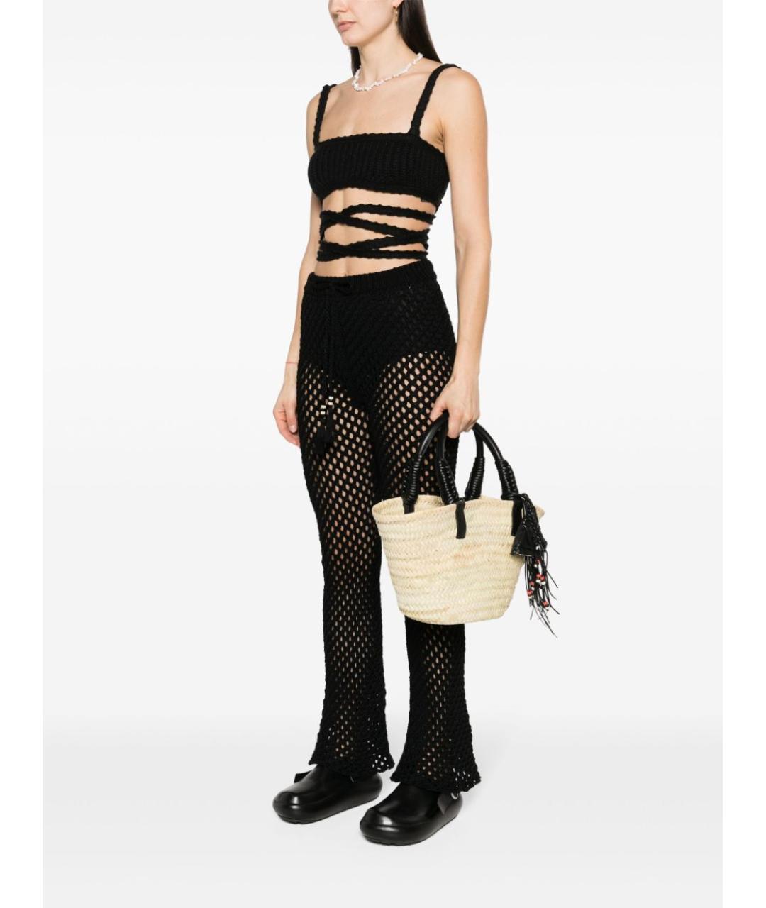 ALANUI Бежевая пелетеная сумка тоут, фото 6