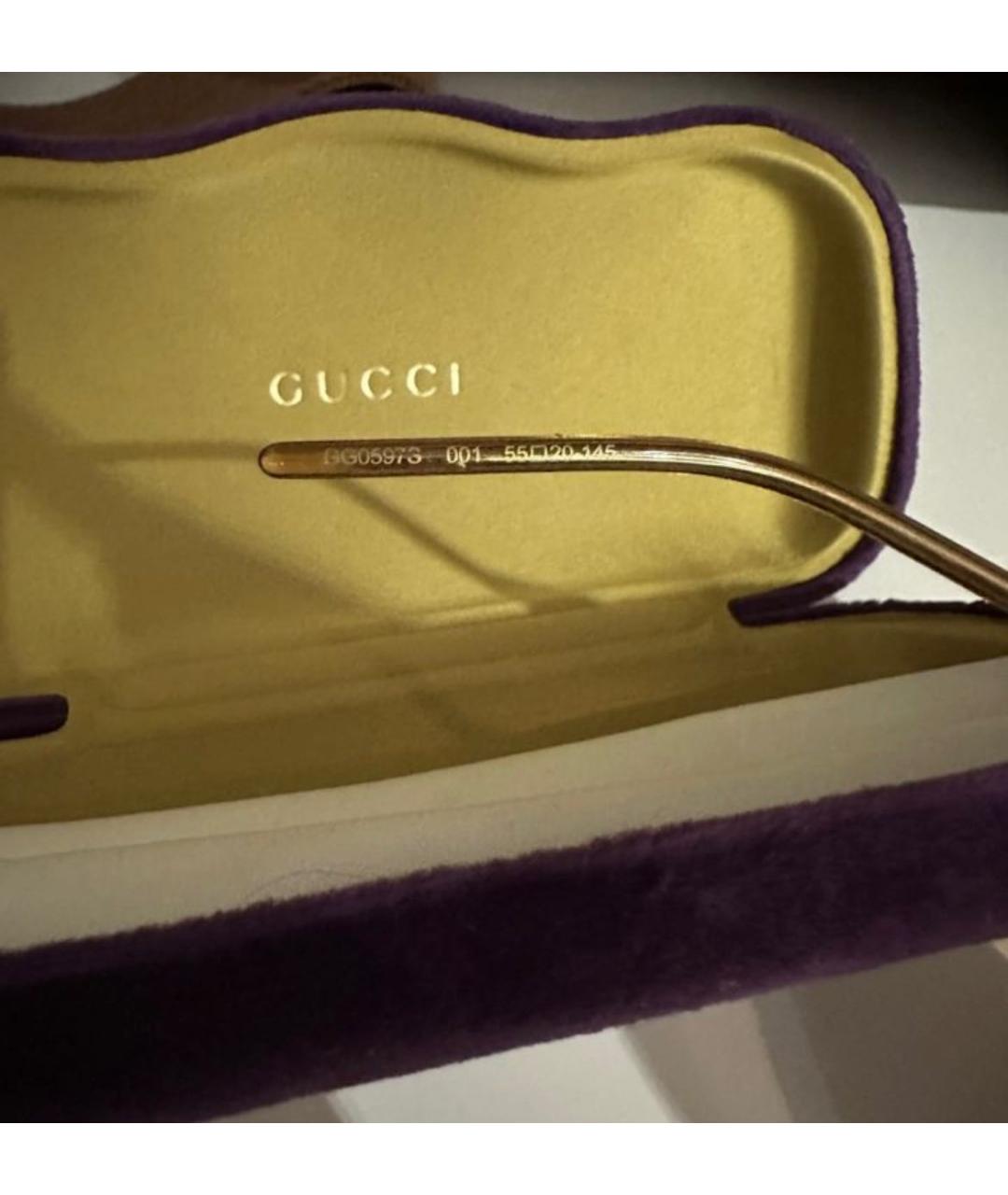 GUCCI Черные пластиковые солнцезащитные очки, фото 4