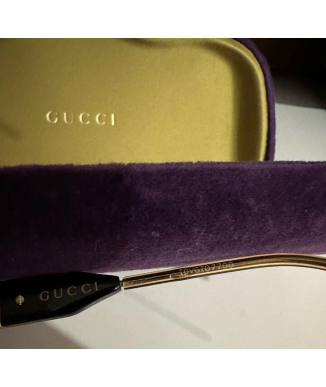 GUCCI Черные пластиковые солнцезащитные очки, фото 3