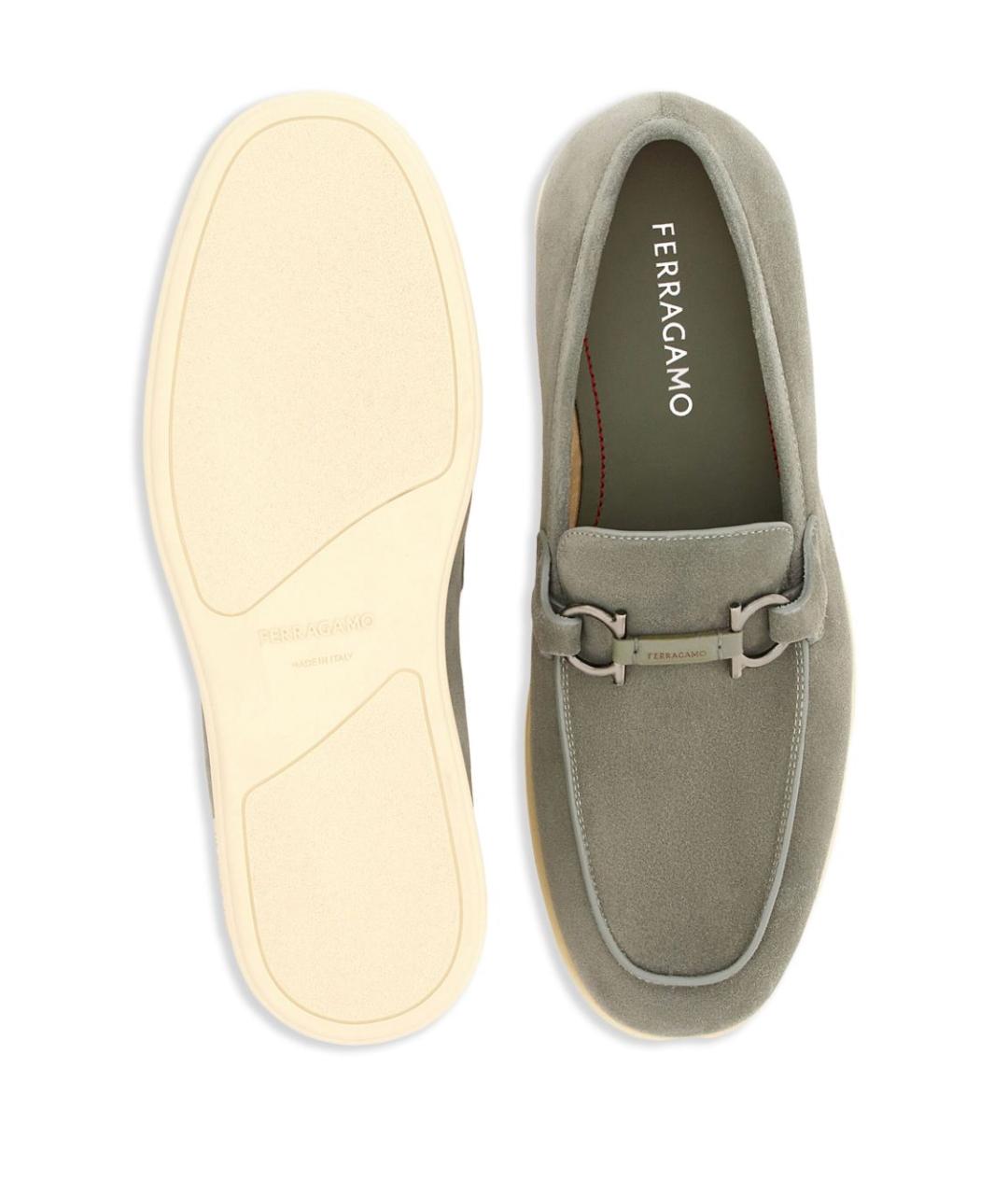 FERRAGAMO Хаки лоферы, фото 3