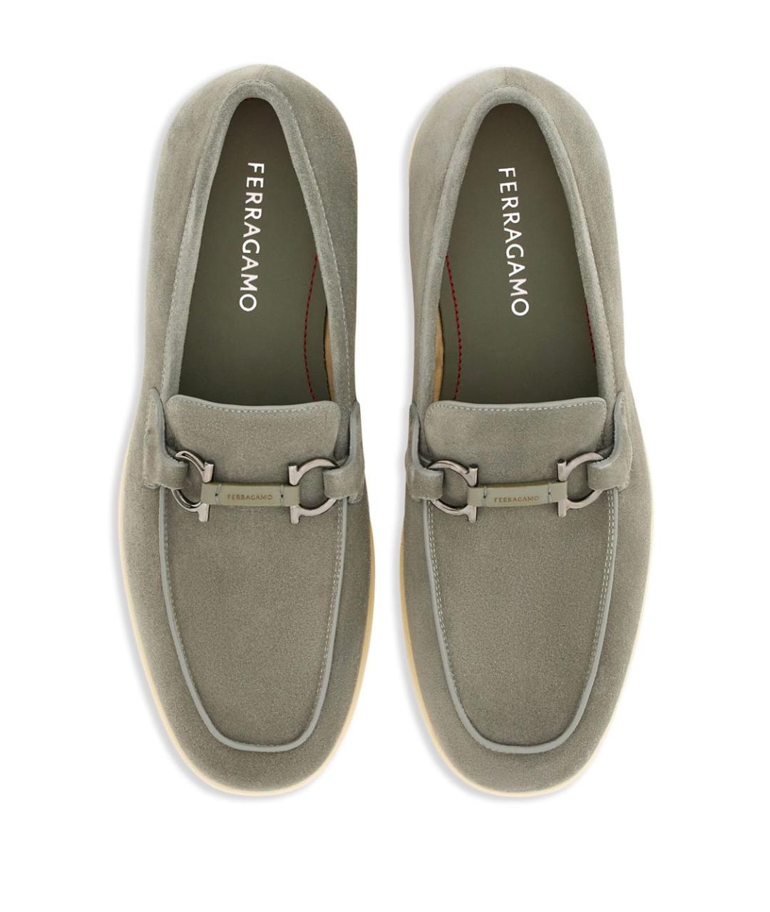 FERRAGAMO Хаки лоферы, фото 2