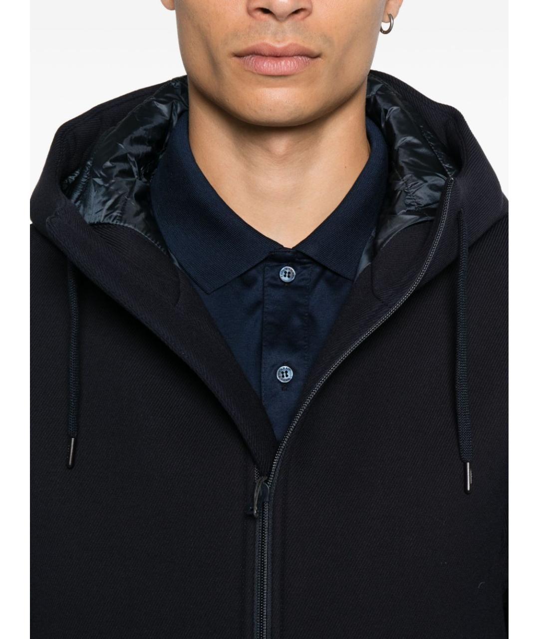 HERNO Синяя вискозная парка, фото 2