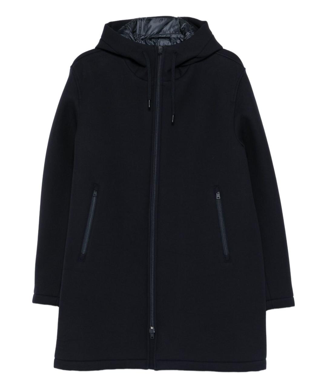 HERNO Синяя вискозная парка, фото 1