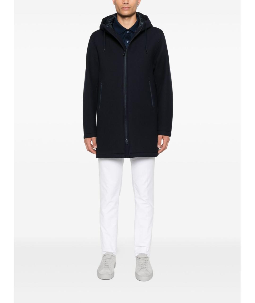 HERNO Синяя вискозная парка, фото 4