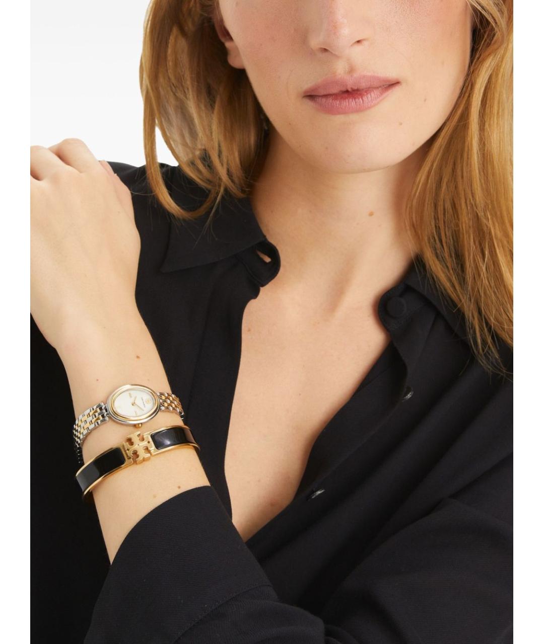 TORY BURCH Золотой металлический браслет, фото 2