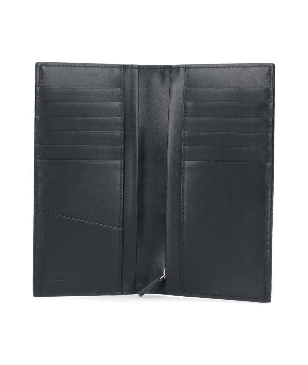 FENDI Коричневый кожаный кошелек, фото 2