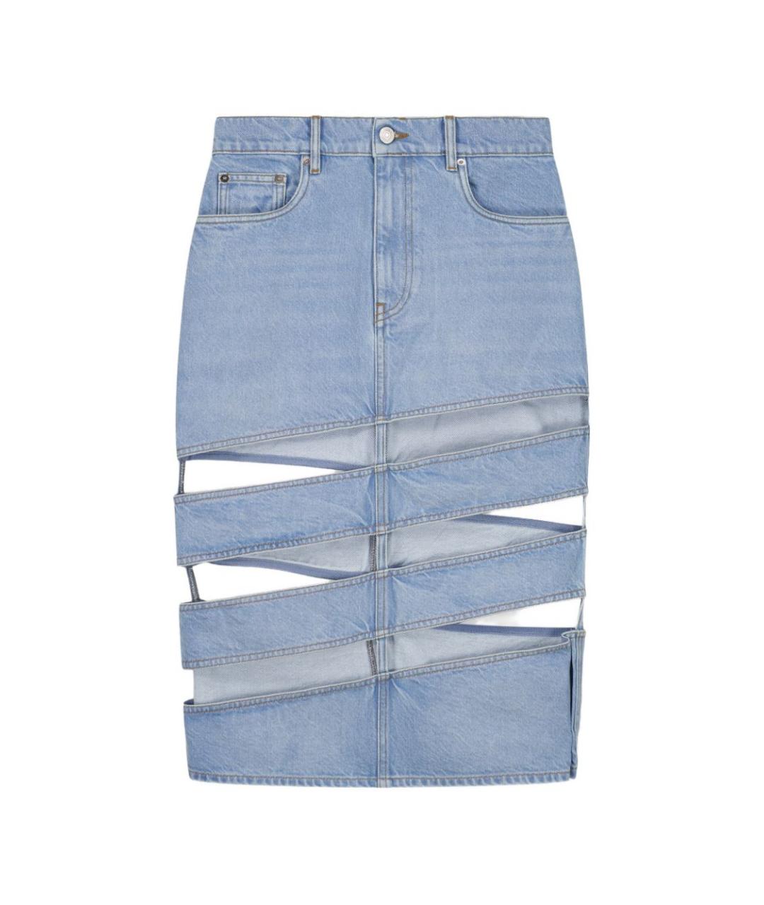 COPERNI Синяя хлопковая юбка миди, фото 1