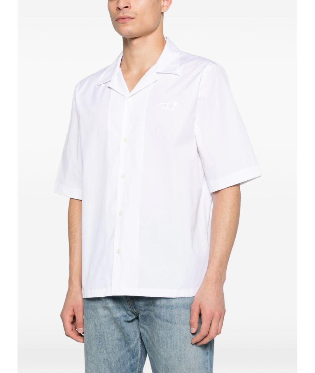 DIESEL Белая хлопковая кэжуал рубашка, фото 2
