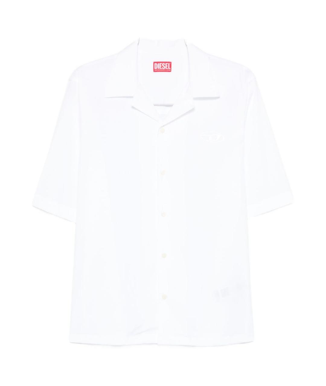 DIESEL Белая хлопковая кэжуал рубашка, фото 1