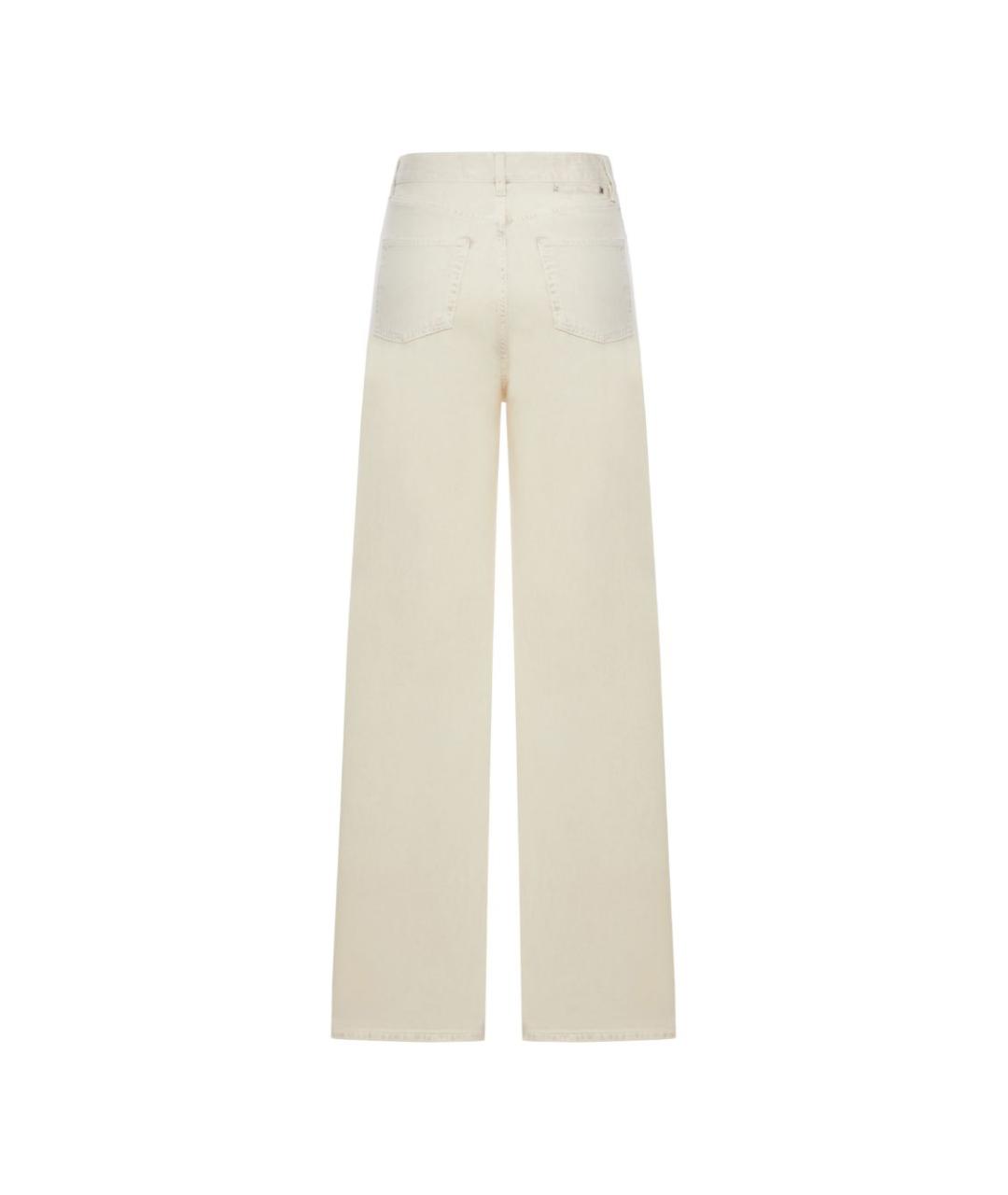 GOLDEN GOOSE DELUXE BRAND Желтые прямые джинсы, фото 2