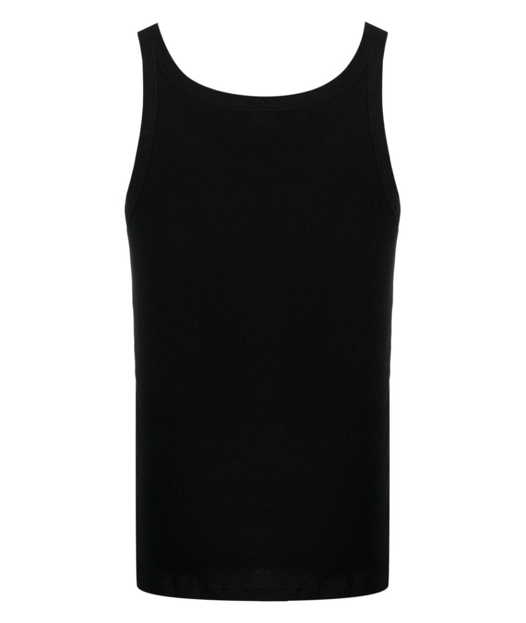 DOLCE&GABBANA Черная хлопковая майка, фото 2