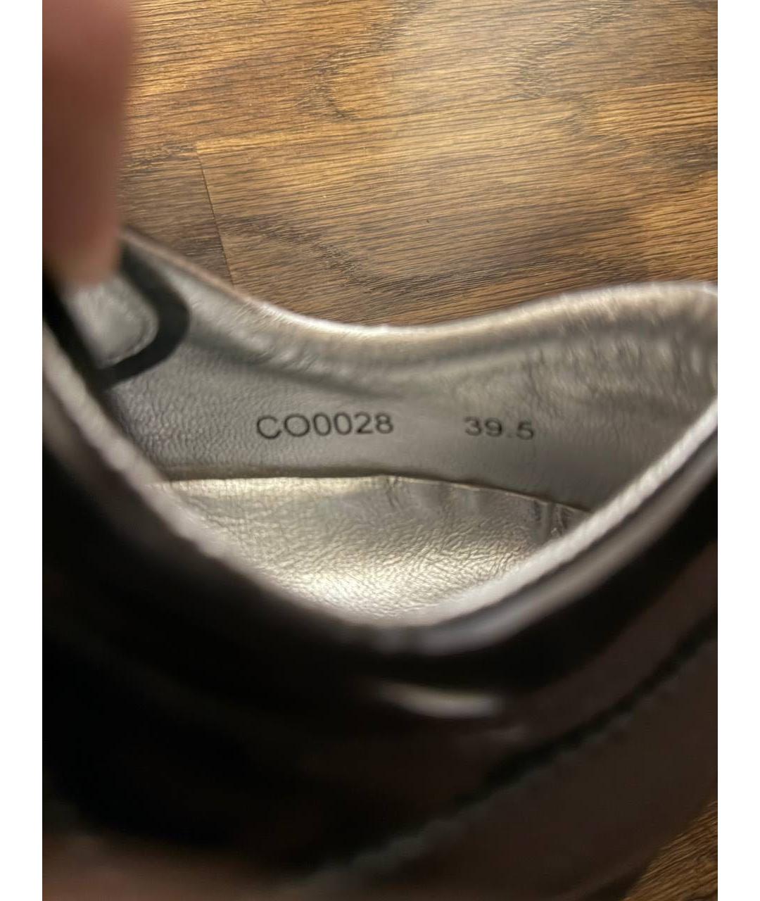 DOLCE&GABBANA Черные кроссовки из лакированной кожи, фото 6