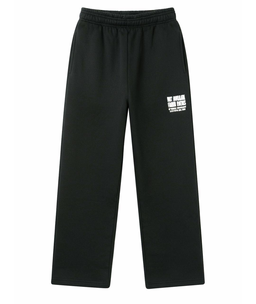 WILLY CHAVARRIA Черные хлопковые повседневные брюки, фото 1