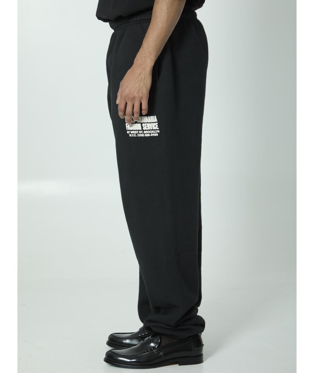 WILLY CHAVARRIA Черные хлопковые повседневные брюки, фото 2